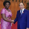 Thủ tướng Nguyễn Xuân Phúc tiếp bà Victoria Kwakwa, Giám đốc Quốc gia Ngân hàng Thế giới tại Việt Nam. (Ảnh: Thống Nhất/TTXVN)