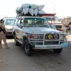 Lực lượng an ninh Yemen gác tại một trạm kiểm soát tại thành phố Aden, miền nam Yemen ngày 16/5. (Nguồn: AFP/TTXVN)