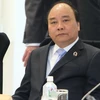Thủ tướng Nguyễn Xuân Phúc dẫn đầu tham dự hội nghị G7 mở rộng. (Ảnh: Thống Nhất/TTXVN)