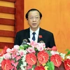Ông Phạm Ngọc Thưởng, tái cử chức Chủ tịch Ủy ban Nhân dân tỉnh Lạng Sơn khóa XVI, nhiệm kỳ 2016-2021. (Ảnh: Đặng Thái Thuần/TTXVN)
