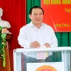 Ông Nguyễn Văn Hùng, Bí thư Tỉnh ủy, Chủ tịch Hội đồng Nhân dân tỉnh Quảng Trị. (Ảnh: Trần Tĩnh/TTXVN)