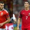 Người hâm mộ đang ngóng chờ xem cuộc so tài giữa Cristiano Ronaldo và Gareth Bale lần đầu tiên tại một Vòng chung kết EURO. (Nguồn: sport.bt.com) 