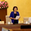 Chủ tịch Quốc hội Nguyễn Thị Kim Ngân phát biểu khai mạc phiên họp. (Ảnh: Phương Hoa/TTXVN)
