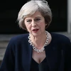 Tân Thủ tướng Anh Theresa May phát biểu nhậm chức bên ngoài Phủ Thủ tướng Anh ở ngôi nhà số 10 phố Downing, London. (Nguồn: THX/TTXVN)