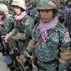 Binh lính quân đội Campuchia. (Nguồn: Xinhua)