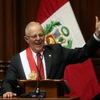 Tân Tổng thống Peru Pedro Pablo Kuczynski phát biểu trong lễ tuyên thệ nhậm chức tại Quốc hội ở Lima ngày 28/7. (Nguồn: AFP/TTXVN)