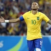 Neymar sung sướng khi giúp bóng đá Brazil có huy chương vàng Olympic đầu tiên. (Nguồn: AFP)