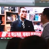 Truyền hình Hàn Quốc đưa tin về vụ đào tẩu của ông Thae Yong Ho, Phó Đại sứ Triều Tiên tại nước Anh. (Nguồn: AP)