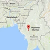 Động đất mạnh 6,8 độ Richter làm rung chuyển miền Trung Myanmar
