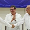 Lễ ký thỏa thuận hòa bình lịch sử giữa Chính phủ Colombia và FARC. (Nguồn: Reuters)