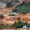 Công trường xây dựng thủy điện sông Bung 2 hồi năm 2012. (Nguồn: TTXVN)