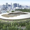 Mô hình sân vận động quốc gia mới của Nhật Bản. (Nguồn: AP)