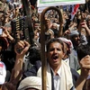 Hàng nghìn người Yemen đã tổ chức cuộc biểu tình quy mô lớn trước văn phòng Liên hợp quốc tại thủ đô Sanaa. (Nguồn; EPA/TTXVN)