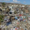 Khung cảnh tan hoang do bão Matthew gây ở khu vực bờ biển phía Nam Haiti. (Nguồn: AP)