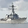 Tàu khu trục USS Sampson lớp Arleigh Burke. (Nguồn: AFP)