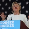 Bà Hillary Clinton trong chiến dịch tranh cử ở Dade City, bang Florida ngày 1/11. (Nguồn: AFP/TTXVN)