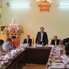 Bộ trưởng, Chủ nhiệm Văn phòng Chính phủ Mai Tiến Dũng phát biểu tại buổi tiếp dân thị trấn Thanh Lãng, huyện Bình Xuyên. (Ảnh: Nguyễn Thảo/TTXVN)