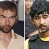 Hai nghi phạm trong vụ đánh bom bị đưa ra xét xử là Yusufu Mieraili (ảnh phải) và Bilal Mohammed (ảnh trái), đang bị giam giữ tại một nhà tù quân sự trong hơn một năm qua. (Nguồn: EPA/TTXVN)