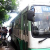 Xe buýt là phương tiện vận tải hành khách công cộng chủ lực tại Thành phố Hồ Chí Minh. (Ảnh: Hoàng Hải/TTXVN)