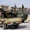 Quân đội Syria ở phía Tây Aleppo, ngày 12/11. (Nguồn: AFP)