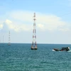 Đường dây 110 kV vượt biển, cấp điện quốc gia cho xã đảo Lại Sơn, huyện Kiên Hải (Kiên Giang). (Ảnh: Lê Huy Hải/TTXVN)