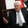 Tổng thống Palestine Mahmoud Abbas trả lời báo giới tại thành phố Ramallah, Bờ Tây ngày 11/4. (Nguồn: AFP/TTXVN)