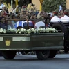 Đoàn xe rước tro cốt của lãnh tụ Fidel Castro. (Nguồn: AFP)