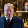 Cựu Phó Tổng thống Mỹ Al Gore sau cuộc gặp với ông Trump. (Nguồn: AP)
