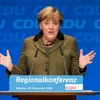 Thủ tướng Đức Angela Merkel tại một cuộc họp ở Muenster, Đức ngày 30/11. (Nguồn: EPA/TTXVN)