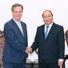 Thủ tướng Nguyễn Xuân Phúc tiếp Ngài Alfonso Tena Garcia, Đại sứ Tây Ban Nha tại Việt Nam đến chào từ biệt, kết thúc nhiệm kỳ công tác. (Ảnh: Thống Nhất/TTXVN)