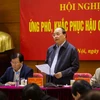 Thủ tướng Chính phủ Nguyễn Xuân Phúc phát biểu tại hội nghị. (Ảnh: Trọng Đạt/TTXVN)