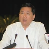 Ông Đinh La Thăng, Ủy viên Bộ Chính trị, Bí thư Thành ủy Thành phố Hồ Chí Minh. (Ảnh: Thanh Vũ/TTXVN)