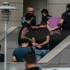 Ảnh tư liệu: Binh sỹ Thổ Nhĩ Kỳ (áo tím) tham gia đảo chính bất thành bị bắt giữ hồi tháng 7/2016. (Nguồn: AFP)