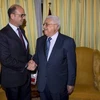 Tổng thống Palestine Mahmoud Abbas gặp Ngoại trưởng Italy Angelino Alfano, ngày 13/1. (Nguồn: ansamed.info)