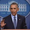 Tổng thống Mỹ Barack Obama phát biểu tại buổi họp báo cuối cùng ở Nhà Trắng. (Nguồn: AFP)