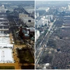 Đám đông ở quảng trưởng Quốc gia (National Mall) trong lễ nhậm chức của ông Trump năm 2017 (ltrái) và lễ nhậm chức của ông Barack Obama năm 2009 (phải). (Nguồn: Reuters)