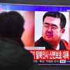 Thông tin về vụ sát hại ông Kim Jong-nam được đăng tải trên truyền hình Hàn Quốc. (Nguồn: AFP)