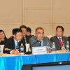 Đại diện Các nền kinh tế APEC tham dự cuộc họp. (Ảnh: Nguyễn Khang/TTXVN)