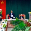 Thủ tướng Nguyễn Xuân phát biểu tại buổi làm việc. (Ảnh: Thống Nhất/ TTXVN)