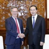 Chủ tịch nước Trần Đại Quang tiếp Ngài Alfonso Tena Garcia, Đại sứ Tây Ban Nha tại Việt Nam đến chào từ biệt, kết thúc nhiệm kỳ công tác. (Ảnh: Nhan Sáng/TTXVN)