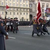 Diễu binh kỷ niệm 100 năm Ngày thành lập lực lượng cảnh sát Belarus. (Ảnh: Quang Vinh/Vietnam+)