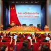 Đại biểu biểu quyết thông qua danh sách bầu Ban Chấp hành Trung ương Liên hiệp Hội Phụ nữ Việt Nam nhiệm kỳ 2017-2022. (Ảnh: TTXVN)