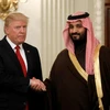 Phó Hoàng Thái tử kiêm Bộ trưởng Quốc phòng Saudi Arabia Mohammed bin Salman và Tổng thống Mỹ Donald Trump tại Nhà Trắng hôm 14/3. (Nguồn: Reuters)