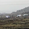 Xe cứu thương được điều đến hiện trường vụ tai nạn khinh khí cầu ở Cappadocia ngày 14/3. (Nguồn: THX/TTXVN)