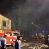 Đám cháy cực lớn tại xưởng sản xuất giấy ở thị xã Từ Sơn