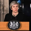 Thủ tướng Anh Theresa May phát biểu về vụ tấn công bên ngoài tòa nhà Quốc hội ở London ngày 22/3. (Nguồn: AFP/TTXVN)