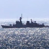 Tàu Infanta Cristina của hải quân Tây Ban Nha xâm nhập lãnh hải của Anh ở ngoài khơi Gibraltar. (Nguồn: Chính quyền HM Gibraltar/PA)
