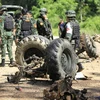 Hiện trường một vụ đánh bom ở tỉnh Yala, miền Nam Thái Lan, được cho là do BRN tiến hành. (Nguồn: Reuters)