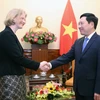 Phó Thủ tướng, Bộ trưởng Ngoại giao Phạm Bình Minh tiếp bà Wendy Irene Matthews, Đại sứ đặc mệnh toàn quyền New Zealand tại Việt Nam. (Ảnh: Nguyễn Khang/TTXVN)