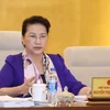 Chủ tịch Quốc hội Nguyễn Thị Kim Ngân chủ trì phiên họp thứ 9, Ủy ban Thường vụ Quốc hội. (Ảnh: Phương Hoa/TTXVN)